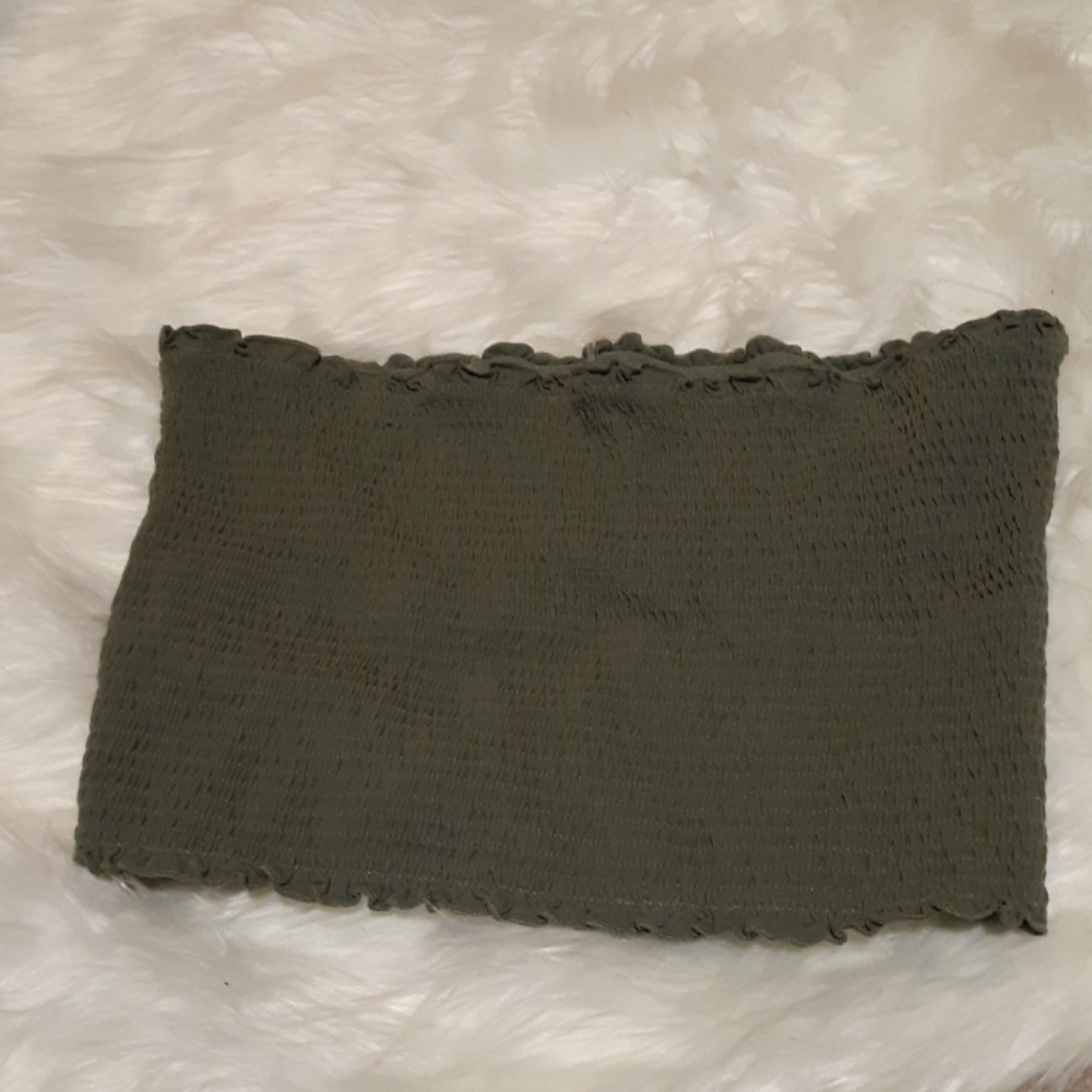 Victoria secret forest green crop top